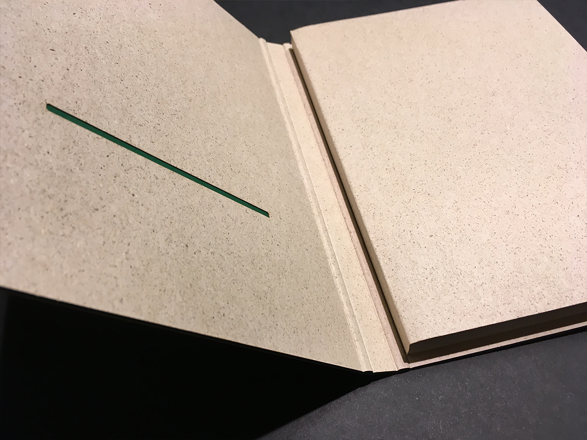 A5 Notizbuch aus Graspapier - mit Gravur